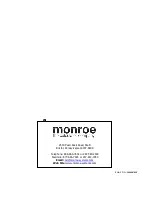 Предварительный просмотр 22 страницы Monroe 122PD II Instruction Manual