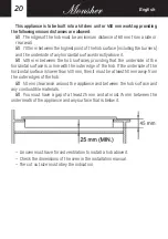 Preview for 20 page of Monsher MHG 61 BG User Manual