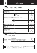 Preview for 4 page of Monsher TELE II 50 User Manual