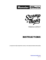 Monster Effects SwampThang Instructions preview