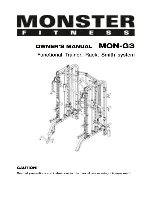MONSTER FITNESS MON-G3 Owner'S Manual preview
