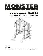 Preview for 1 page of MONSTER FITNESS MON-G3 Owner'S Manual