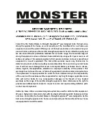 Preview for 16 page of MONSTER FITNESS MON-G3 Owner'S Manual