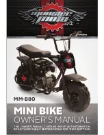 Предварительный просмотр 1 страницы Monster Moto MM-B80 Mini Bike Owner'S Manual