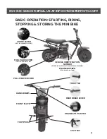 Предварительный просмотр 10 страницы Monster Moto MM-B80 Mini Bike Owner'S Manual