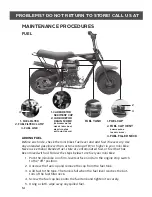 Предварительный просмотр 13 страницы Monster Moto MM-B80 Mini Bike Owner'S Manual