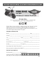 Предварительный просмотр 28 страницы Monster Moto MM-B80 Mini Bike Owner'S Manual