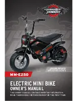 Предварительный просмотр 1 страницы Monster Moto MM-E250 Owner'S Manual