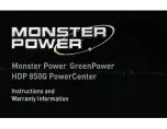 Monster Power GreenPower PowerCenter HDP 850G Instructions And Warranty Information preview