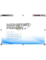 Preview for 1 page of Monster Power HDP 1250G+ Instructions And Warranty Information