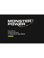 Monster Power Home Theatre In-Wall PowerCenter 15 AMP Owner'S Manual preview