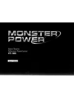 Monster Power HTS 3600 Owner'S Manual preview