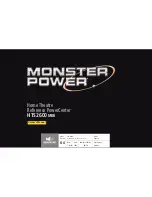 Monster Power PowerCenter HTS 2600 MKII Owner'S Manual preview