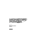 Monster Power Reference PowerCenter HTS3500 Owner'S Manual preview