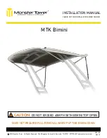 monster tower MTK Bimini Installation Manual preview