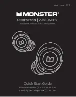 Предварительный просмотр 1 страницы Monster ACHIEVE100 Airlinks Quick Start Manual