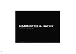 Предварительный просмотр 1 страницы Monster BLASTER 2MNSK0928 Manual And Warranty