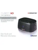 Monster Clarity HD 100 User Manual And Warranty Information preview