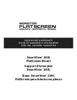 Preview for 1 page of Monster FlatScreen Mount SmartViewTM 200L User Manual