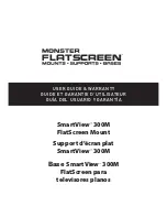 Monster FlatScreen Mount SmartViewTM 300M User Manual preview