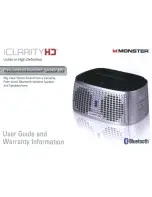 Monster iClarityHD User Manual And Warranty Information preview