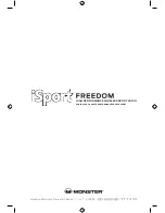 Monster iSport Freedom Manual And Warranty preview