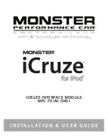 Monster MPC FX IM-CHR1 iCruze Installation & User Manual preview