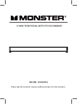 Monster MSB3785 Manual preview