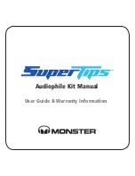 Preview for 1 page of Monster Super Tips User Manual