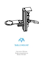 Preview for 1 page of Monster TABLE MOUNT Manual