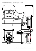 Предварительный просмотр 3 страницы Monstertech Chair mount swivel adapter Instruction Manual