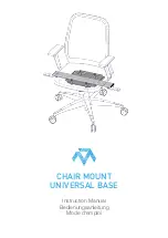 Monstertech CHAIR MOUNT UNIVERSAL BASE Instruction Manual preview
