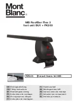 Mont Blanc RoofBar Flex 3 BU1 Fitting Instructions Manual preview