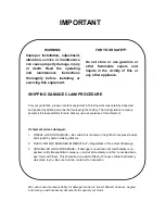 Preview for 4 page of MONTAGUE FB-108-R Instruction Manual