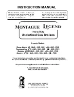 MONTAGUE Legend UF-24C Instruction Manual preview