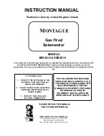 MONTAGUE SBE3418 Instruction Manual preview