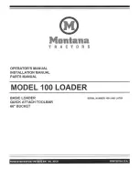 Montana 100 Operator'S Manual preview