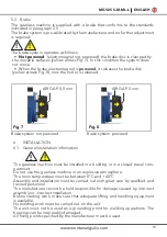 Preview for 19 page of Montanari MGV25 Series Use And Maintenance