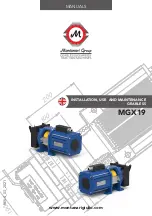 Preview for 1 page of Montanari MGX19 Use And Maintenance