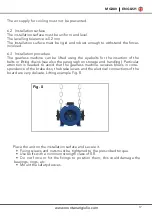 Preview for 17 page of Montanari MGX80 Installation, Use And Maintenance Manual