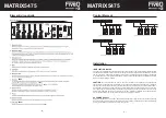 Предварительный просмотр 7 страницы Montarbo FIVEO MATRIX5475 Owner'S Manual