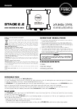 Montarbo FiveO Stage 2.2 Owner'S Manual preview