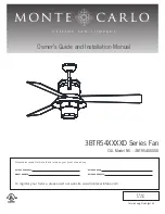 Monte Carlo Fan Company 3BTR54 Series Owner'S Manual And Installation Manual предпросмотр