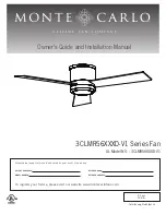 Предварительный просмотр 1 страницы Monte Carlo Fan Company 3CLMR56XXXD-V1 Series Owner'S Manual And Installation Manual