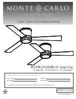 Предварительный просмотр 1 страницы Monte Carlo Fan Company 3CLYR52 D-V1 Series Owner'S Manual And Installation Manual