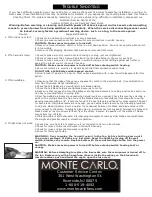 Предварительный просмотр 7 страницы Monte Carlo Fan Company 3HYR56**D Series Owner'S Manual