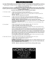 Предварительный просмотр 5 страницы Monte Carlo Fan Company 3LR38 Series Owner'S Manual