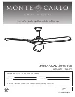Monte Carlo Fan Company 3MNLR72 D Series Owner'S Manual And Installation Manual preview