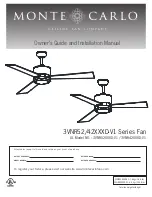 Monte Carlo Fan Company 3VNR42 Series Owner'S Manual And Installation Manual предпросмотр