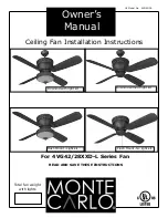 Предварительный просмотр 1 страницы Monte Carlo Fan Company 4vG28XXd-L series Installation Instructions Manual